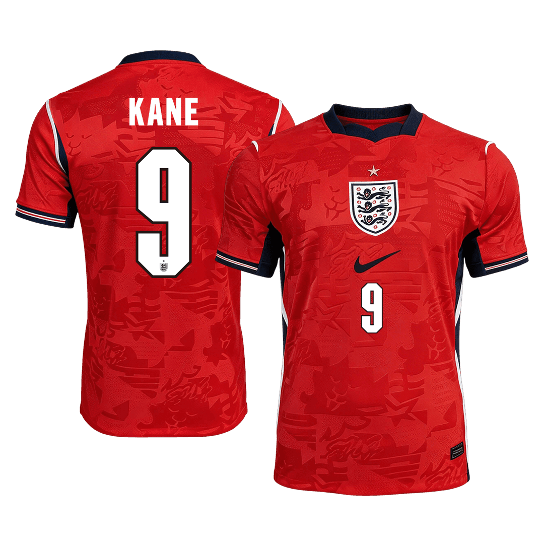 KANE #9 Engeland Uit Thuisshirt - Wereldkampioenschap 2026 Rood Speler