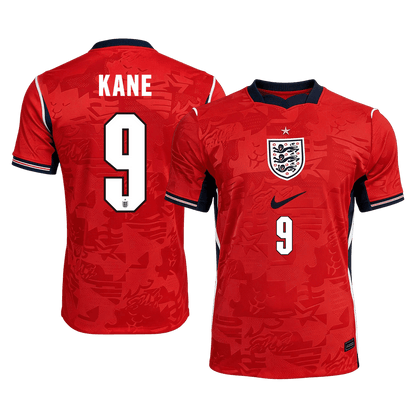 KANE #9 Engeland Uit Thuisshirt - Wereldkampioenschap 2026 Rood Speler