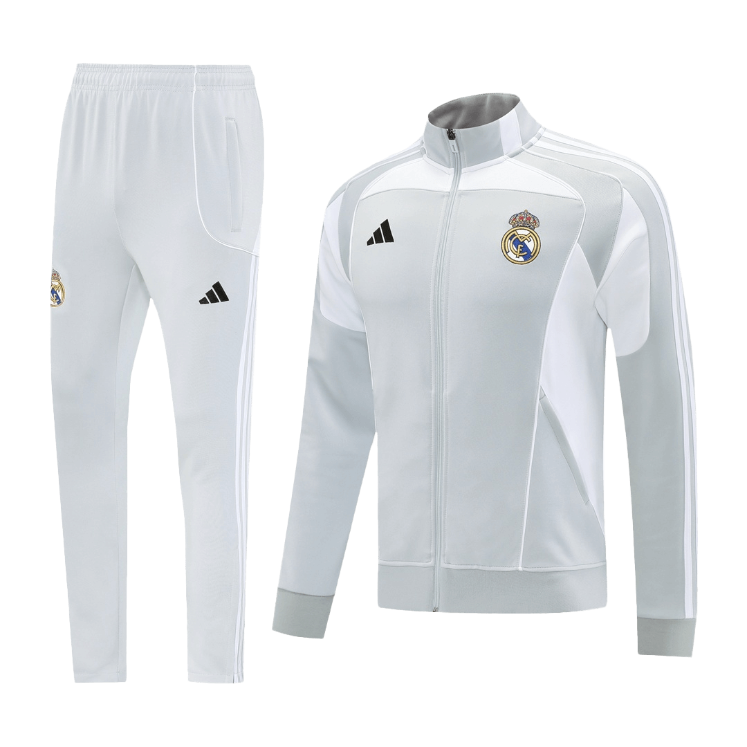 Real Madrid Voetbaljack Kit 2025/26 Grijs