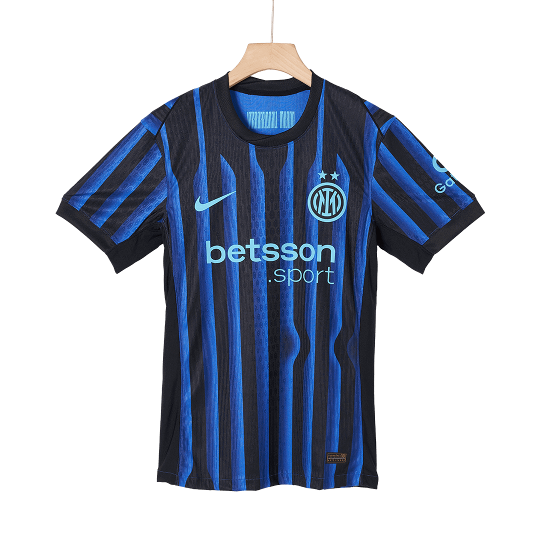 THURAM #9 Inter Milan Thuisshirt 2025/26 Blauw&Zwart Authentiek