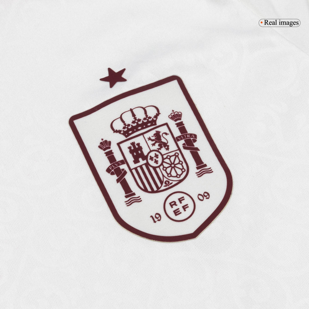 Espagne Extérieur Maillot Kit 2026 Junior Blanc