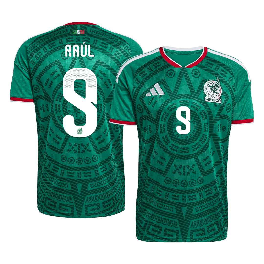 Raúl #9 Mexico Thuisshirt - Wereldkampioenschap 2026 Groen