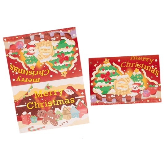 Gepersonaliseerde kerstkaart – Peperkoekhuisje – Gepersonaliseerde boodschap
