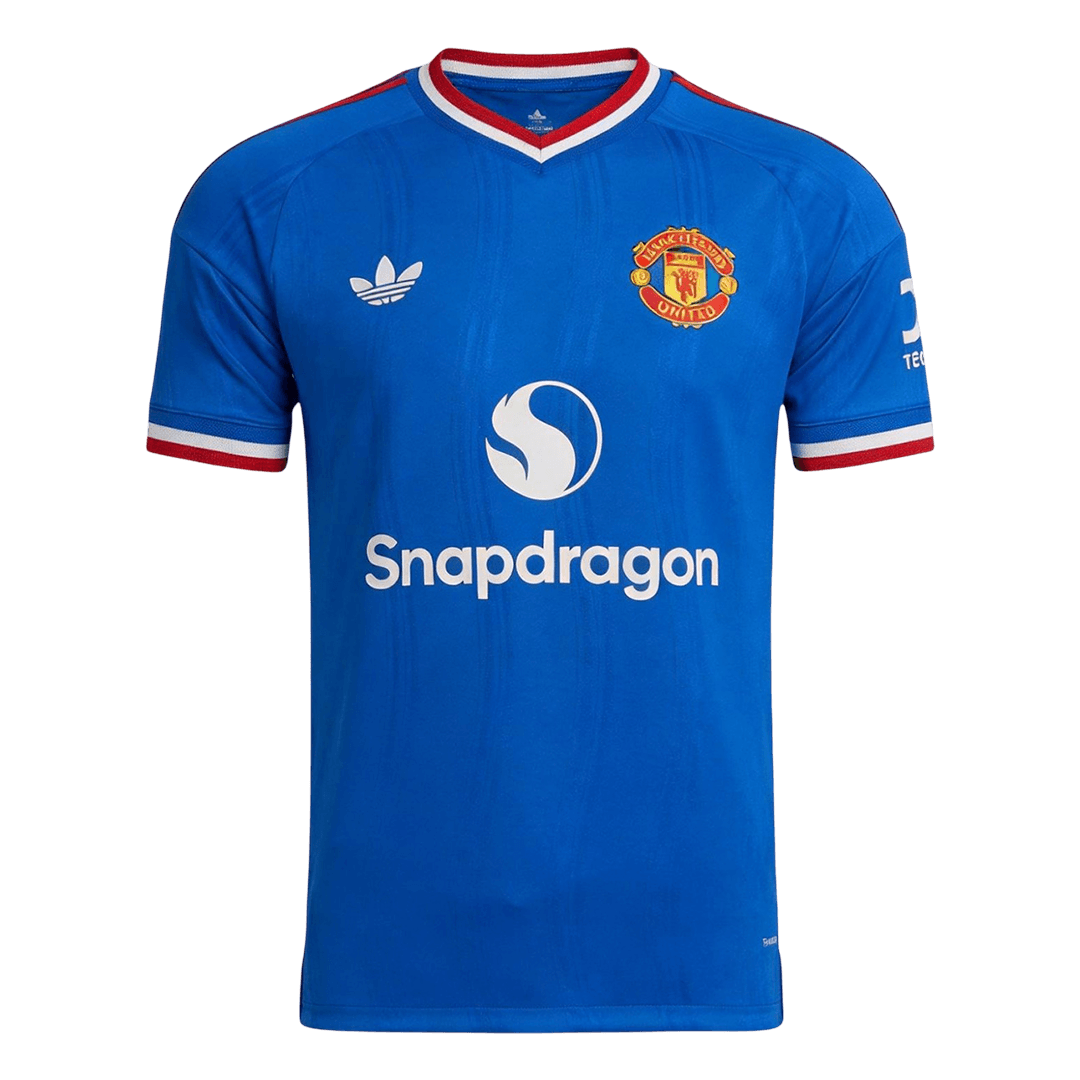 CUNHA #10 Manchester United Extérieur Maillot 2026/27 Bleu Joueur