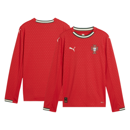 Portugal Thuisshirt Lange Mouwen 2025 Grote Maten