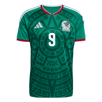 Raúl #9 Mexico Thuisshirt - Wereldkampioenschap 2026 Groen