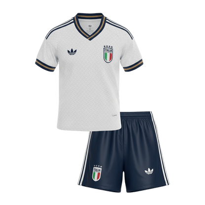 Italië Uit Tenue Kit - Wereldkampioenschap 2026 Kinderen Wit