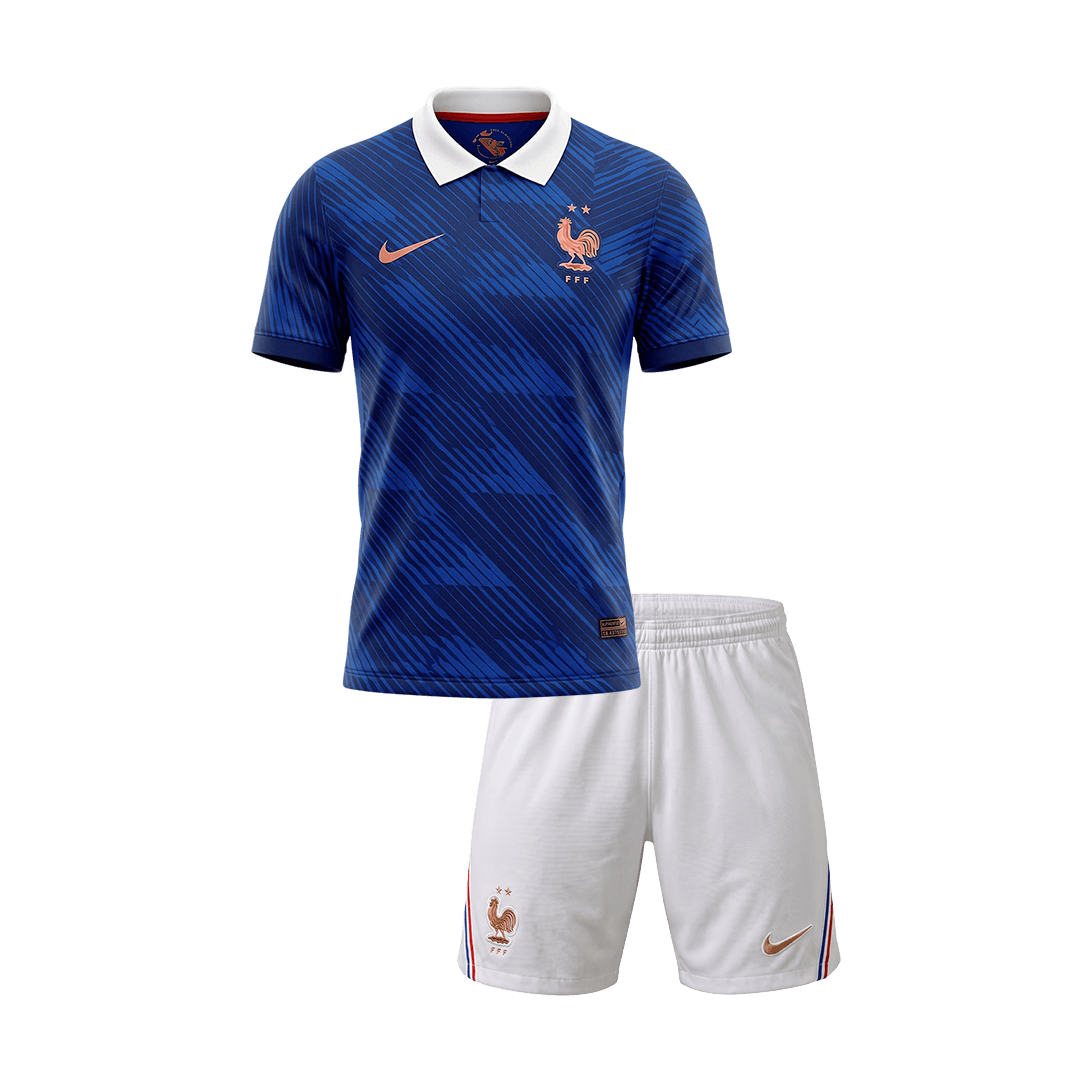 France Domicile Maillot Kit - Coupe du Monde 2026 Junior Bleu