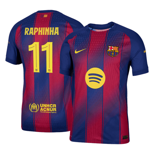RAPHINHA #11 Barcelone Domicile Maillot 2025/26 Authentique - UCL