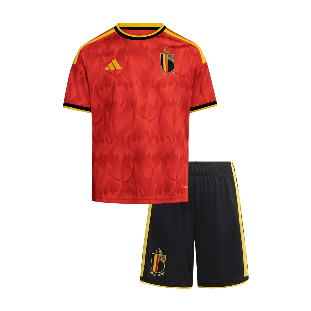 Belgique Domicile Maillot Kit - Coupe du Monde 2026 Junior Rouge
