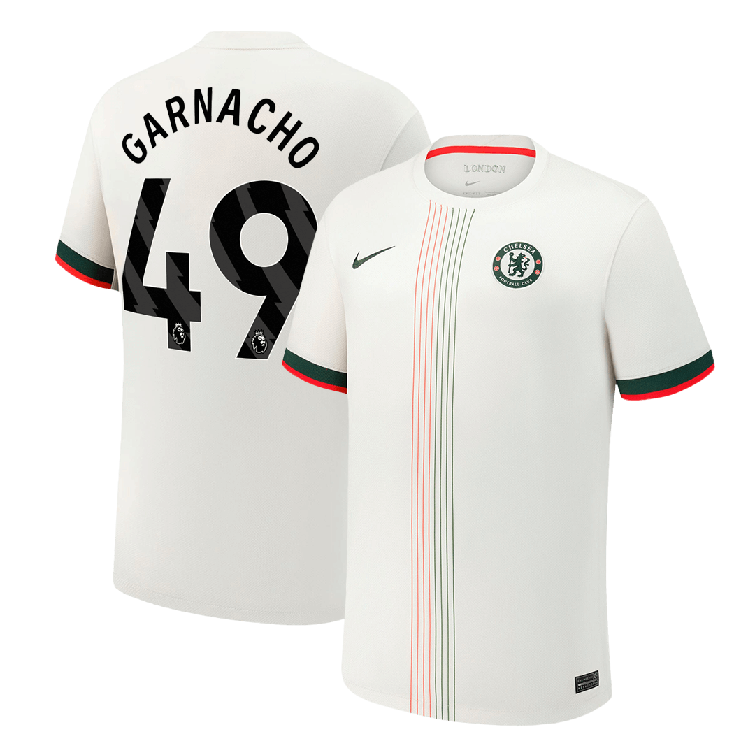 GARNACHO #49 Chelsea Extérieur Maillot 2025/26 Blanc