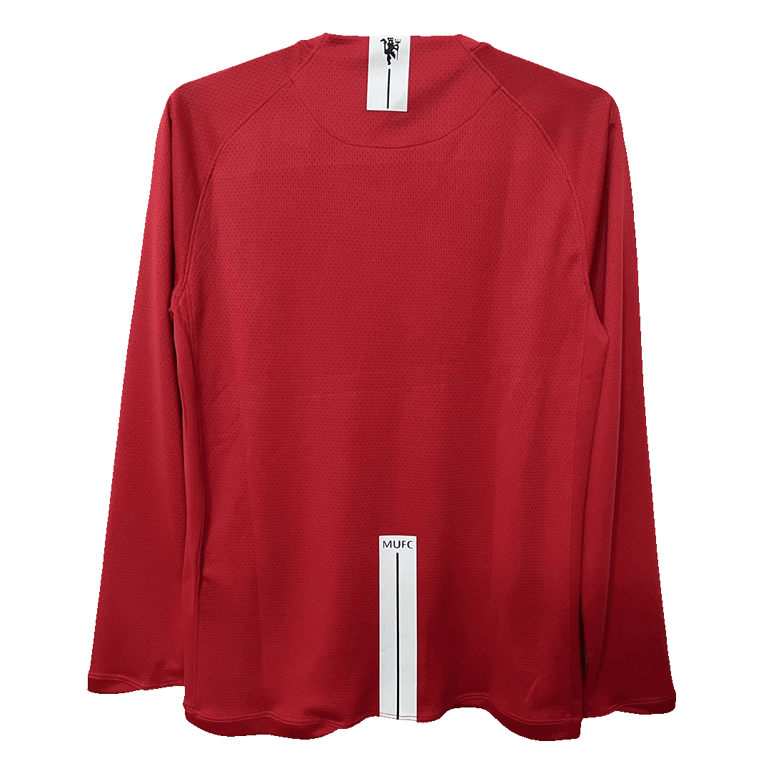 Retro Manchester United Thuisshirt Lange Mouwen 2007/08