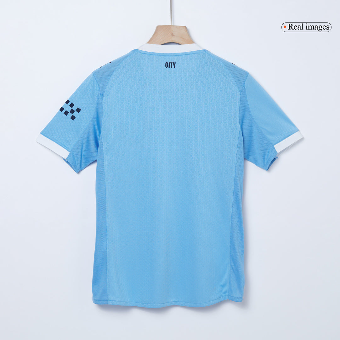 REIJNDERS #4 Manchester City Thuistenue 2025/26 Blauw Speler