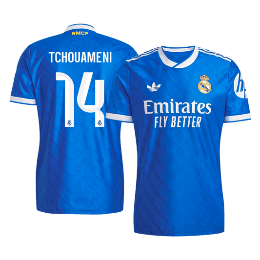TCHOUAMENI #14 Real Madrid Third Maillot 2025/26 Bleu Joueur
