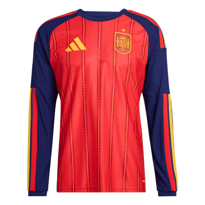 Espagne Domicile Maillot Manches Longues - Coupe du Monde 2026 Rouge