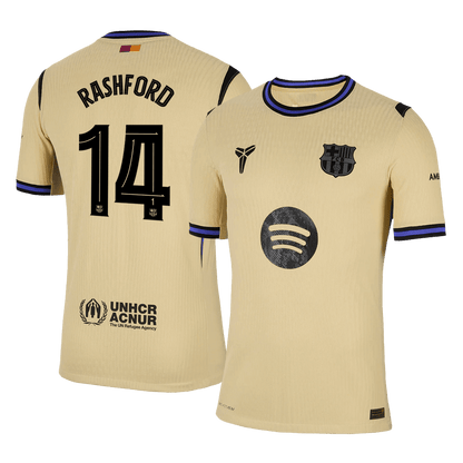 RASHFORD #14 Barcelone Extérieur Maillot 2025/26 Authentique - UCL
