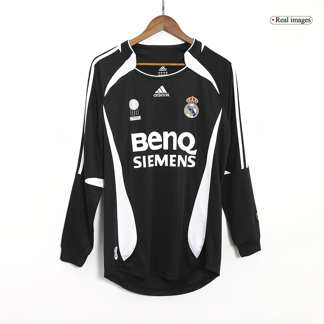 Retro Real Madrid Extérieur Maillot Manches Longues 2006/07