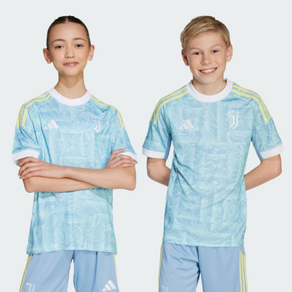 Juventus Uit Thuisshirt Kit 2025/26 Kind Blauw